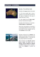 Vorschau - Unterrichtsreihen - Stationenlernen - Australia - Deckblatt