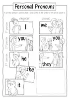 Vorschau - Arbeitsblätter - Personal Pronouns - Grammatik in Sketchnotes - Seite 1