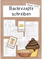 Vorschau - Unterrichtsreihen - Unterrichtsreihe: Rezepte untersuchen und schreiben (Klasse 3-4) - Deckblatt