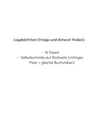 Vorschau - Spiele - Satzarten: 2 Legeübungen zu Aussage- und Fragesätzen - Seite 1