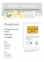 Vorschau - Arbeitsblätter - Demokratie (6 ABs + Einstieg + Lösungen) - Deckblatt