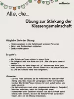 Vorschau - Spiele - Alle, die ... Übung zur Stärkung der Klassengemeinschaft #edukiknaller2021 - Seite 1