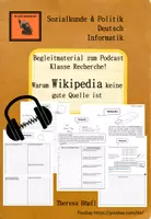 Vorschau - Stundenentwürfe - Quellenkompetenz: Warum Wikipedia keine gute Quelle ist - Deckblatt