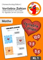 Vorschau - Präsentationen/Tafelbilder - Verliebte Zahlen (Homeschooling-Edition) - Deckblatt