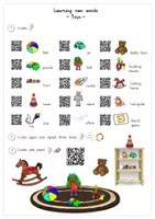 Vorschau - Arbeitsblätter - Einführung und Übung des Wortschatzes Toys mit QR Codes - interaktiv - Seite 2