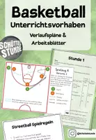 Vorschau - Unterrichtsreihen - Basketball "Streetball" - Unterrichtsreihe mit Verlaufsplänen und Arbeitsblättern - Deckblatt