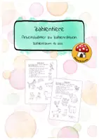 Vorschau - Arbeitsblätter - Zahlentiere - Arbeitsblätter zu Zahlenrätsel im ZR 10.000 - Homeschooling - Deckblatt