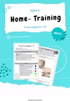 Vorschau - Arbeitsblätter - Home- Trainingsplan 15 - Deckblatt