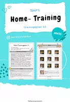Vorschau - Arbeitsblätter - Home- Trainingsplan 21 - Deckblatt