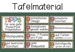 Vorschau - Poster - Das Referat - Tipps für eine PowerPoint Präsentation (Tafelmaterial/Poster) - Seite 1