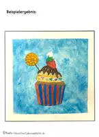 Vorschau - Stundenentwürfe - Kunst Klasse 3, Kunst Klasse 4 Grundschule, Kunstidee Cupcakes, fertige Kunststunde - Seite 2