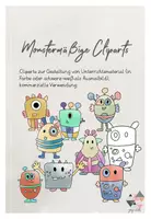 Vorschau - selbst erstellte Cliparts/Grafiken - Monstermäßige Cliparts zur kommerziellen Nutzung #LMPkracher2020 - Deckblatt