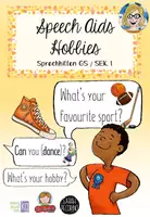 Vorschau - Poster - Speech Aids - Hobbies Sprechhilfen Englisch - Deckblatt