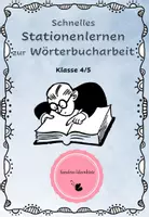 Vorschau - Arbeitsblätter - WÖRTERBUCH - Schnelles und unkompliziertes Stationenlernen zur Arbeit mit dem Wörterbuch - Deckblatt