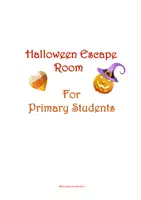 Vorschau - Arbeitsblätter - Halloween Escape Room für die Grundschule - Deckblatt
