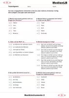 Vorschau - Test - Musikinstrumente II - Testaufgaben mit Lösungen - Seite 1