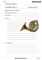 Vorschau - Arbeitsblätter - Musikinstrumente I - Ergänzungen mit Lösungen - Deckblatt