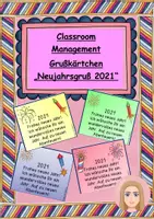 Vorschau - Bildkarten - Classroom management Neujahrsgruß 2021 - Deckblatt
