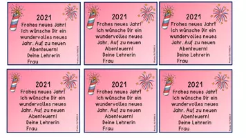 Vorschau - Bildkarten - Classroom management Neujahrsgruß 2021 - Seite 3