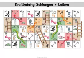 Vorschau - Arbeitsblätter - Krafttraining Schlangen + Leitern - Seite 2