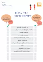 Vorschau - Arbeitsblätter - English Grammar - Simple Past - Speaking and Writing Activity - Deckblatt