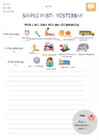 Vorschau - Arbeitsblätter - English Grammar - Simple Past - Speaking and Writing Activity - Seite 2