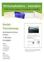 Vorschau - Arbeitsblätter - Sozialstaat (2) - Sozialversicherungen (6+5+2 ABs +Einstieg+Karteikarten) - Seite 1