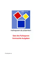 Vorschau - Arbeitsblätter - Die Satzgruppe des Pythagoras - Deckblatt