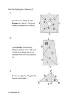 Vorschau - Arbeitsblätter - Die Satzgruppe des Pythagoras - Seite 1