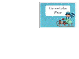 Vorschau - Fördermaterial/Inklusion - ☃️ PAKET I Klammerkarten I Winter I Silbe-Anlaut-Wort lesen - Seite 1