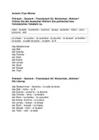Vorschau - Arbeitsblätter - DAF/DaZ, Polnisch, Französisch A2 Wortschatz Wohnen + Lösung - Deckblatt