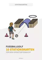 Vorschau - Stationenlernen - Fußballgolf: 10 Stationskarten für den Sportunterricht - Deckblatt