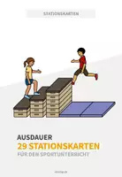 Vorschau - Stationenlernen - Ausdauer: 29 Stationskarten für den Sportunterricht - Deckblatt