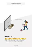 Vorschau - Stationenlernen - Handball: 20 Stationskarten für den Sportunterricht - Deckblatt