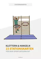 Vorschau - Stationenlernen - Klettern & Hangeln: 23 Stationskarten für den Sportunterricht - Deckblatt