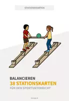 Vorschau - Stationenlernen - Balancieren: 38 Stationskarten für den Sportunterricht (Wagnis-, Koordinations- & Gleichgewichtsübungen) - Deckblatt