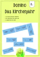 Vorschau - Arbeitsblätter - Domino Religion - Feste im Kirchenjahr (Printdateien) - Deckblatt