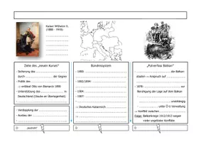 Vorschau - Arbeitsblätter - Geschichte 9 - War die Politik Wilhelms II. erfolgreich? - Deckblatt