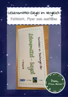 Vorschau - Arbeitsblätter - Lebensmittel-Siegel Herkunft, Ernährung, Flyer - Deckblatt