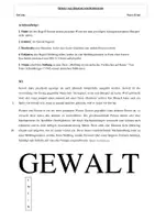 Vorschau - Arbeitsblätter - Gewalt als Ursache von Konflikten - Deckblatt
