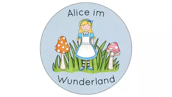Vorschau - Mal- und Bastelvorlagen - Literaturprojekt: Alice im Wunderland - Legekreis - Seite 1
