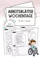Vorschau - Arbeitsblätter - Die Wochentage - Arbeitsblätter - Woche #edukilights22 - Deckblatt