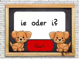 Vorschau - Spiele - 8 x Interaktive Übungsspiele - Rechtschreibtraining (ie, h, ä/e, äu/eu, k/ck, z/tz ...) - Homeschooling - Smartboard - Deckblatt