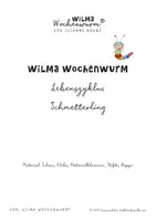 Vorschau - Arbeitsblätter - Drehrad Lebenszyklus Schmetterling mit Arbeitsblatt - Seite 1