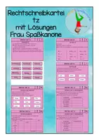 Vorschau - Stationenlernen - Rechtschreibkartei tz - Deckblatt