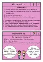 Vorschau - Stationenlernen - Rechtschreibkartei tz - Seite 2
