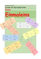 Vorschau - Fördermaterial/Inklusion - Lernen mit Karteikärtchen: Kleines Einmaleins - Deckblatt
