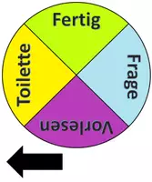 Vorschau - Mal- und Bastelvorlagen - Kommunikationsscheibe (Vorlage) - Seite 1