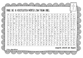 Vorschau - Arbeitsblätter - Buchstabenrätsel zum Thema Bibel - Seite 2