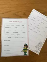 Vorschau - Arbeitsblätter - Finde die Wortarten FEUERWEHR - Seite 3